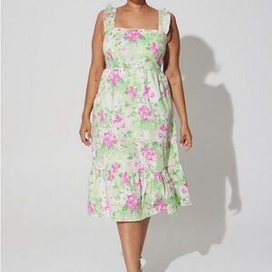 Torrid Mini Poplin Tiered Ruffle Strap Dress - Size 0